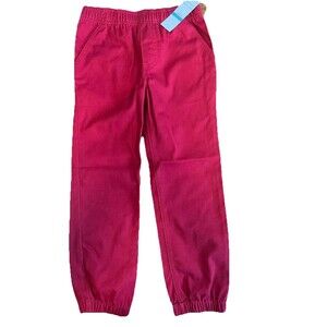 Boys Size 5 Nautica Elastic Waist Pants RED Casual Dress Jogger  100% Uniform